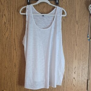 Lane Bryant White Tank Top